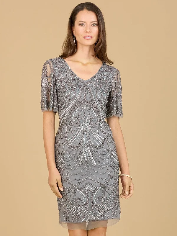 Lara Dresses 29182 Short Sleeve Cocktail DressTightbuckle