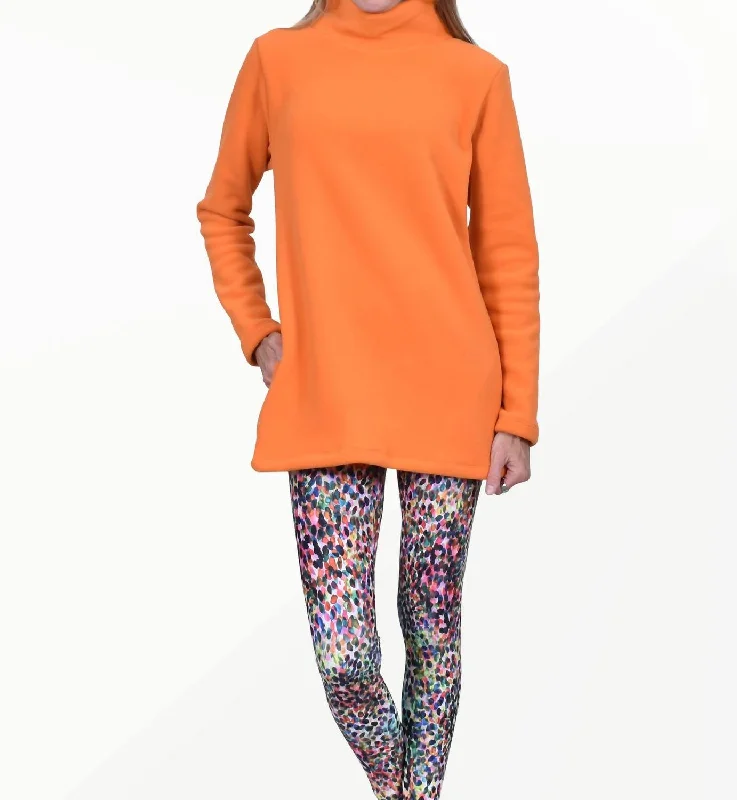 TunicTopDragonNantucket Fleece Tunic In Orange