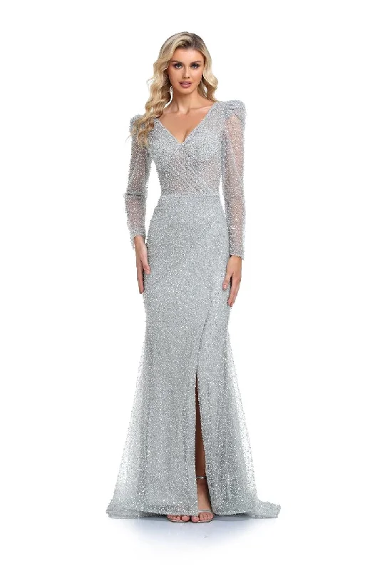 High Couture NR2265 Prom Long Sleeve Formal Evening GownTightstrap