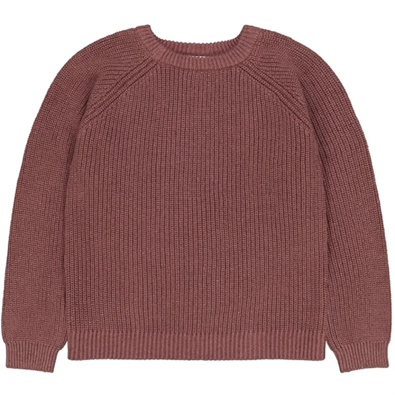 PullovercurveThe New Rose Brown Heather Glitter Pullover