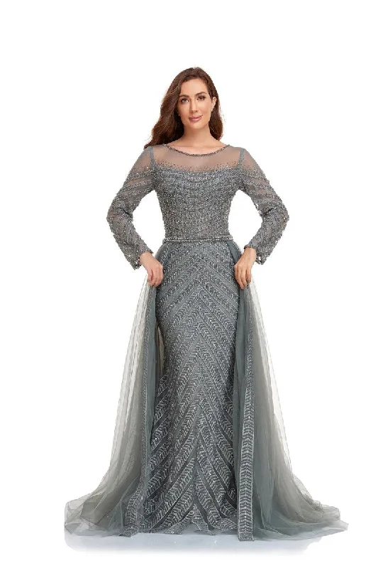 High Couture NR2230 Long Sleeve Formal Evening DressTightrhythm