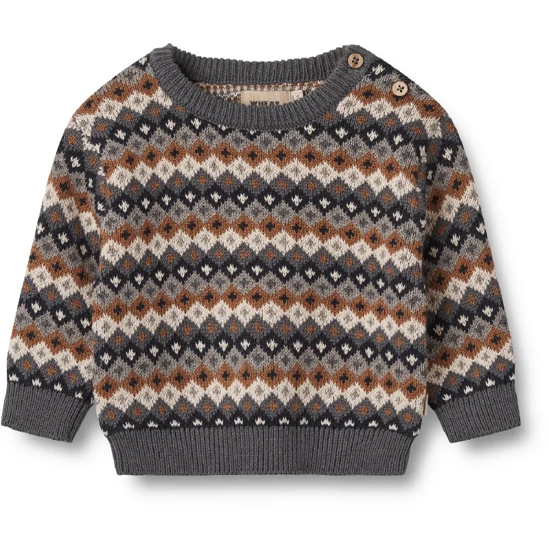 PullovervibeWheat Multi Jacquard Pullover Elias