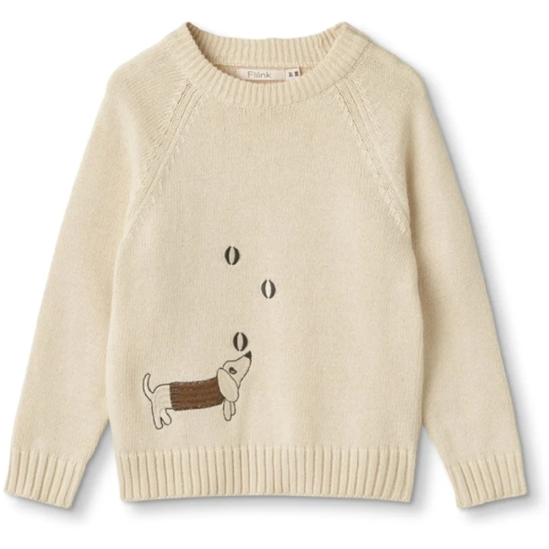 PulloverbeadedFliink Sandshell Magic Embroidered Pullover