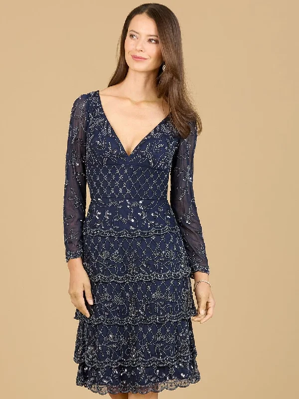 Lara Dresses 29223 Long Sleeve Cocktail DressTightturn