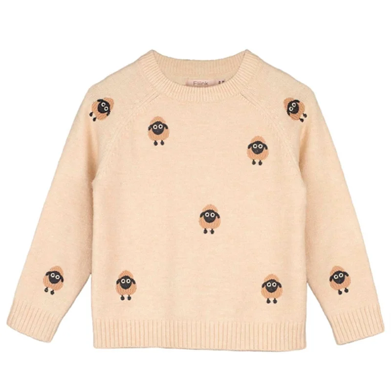 PulloverturtleneckFliink Sandshell Embr. Sheep Alon Pullover