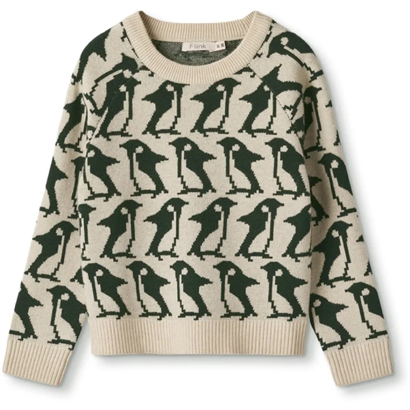 PullovervibeFliink Sandshell/Pinegrove Alon Pullover Pinguin