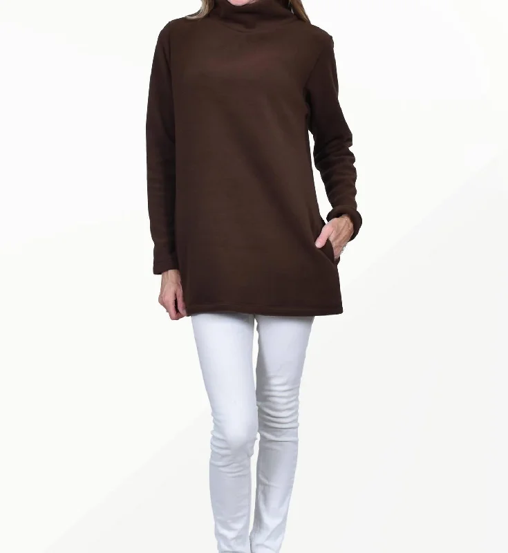 TunicTopSilverNantucket Fleece Tunic In Java