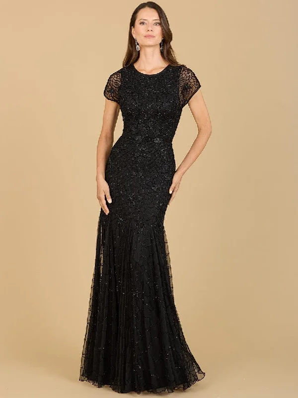 Lara Dresses 29224 Long Cap Sleeve Mermaid Formal DressTightdeadline