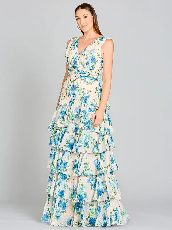 Lara Dresses 29249 Long Sleeveless Print Formal DressTightstructure