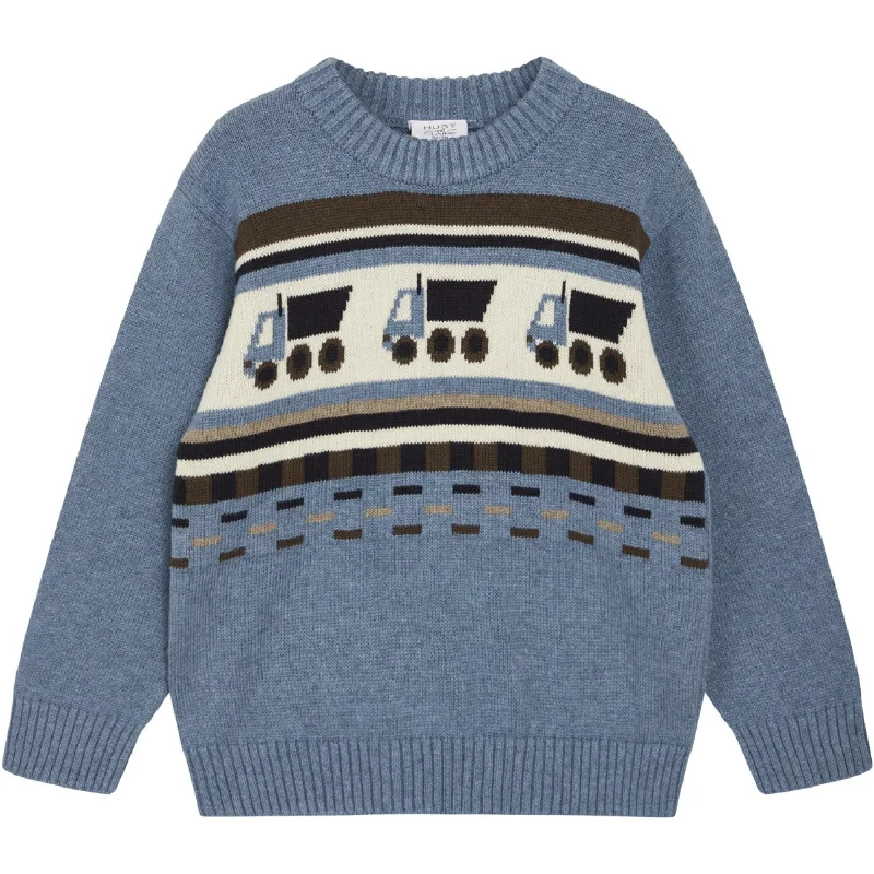 PullovercroppedHust & Claire Ocean Melange Mini Pelle Pullover