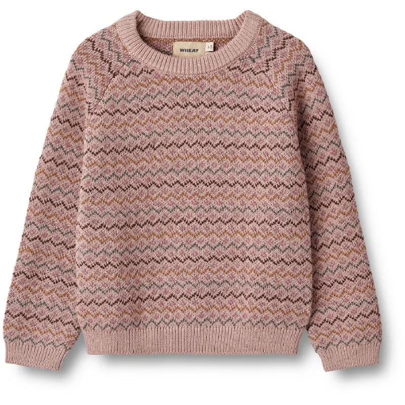 PulloverbrightWheat Dry Rose Jacquard Pullover Nanna