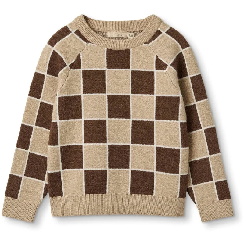 PullovertexturedFliink Humus Check Alon Check Pullover