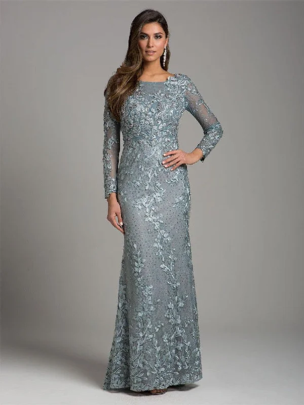 Lara Dresses 29924 Long Sleeve Embellished Evening GownTighter