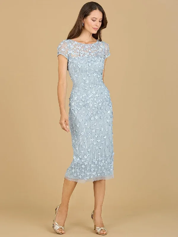 Lara Dresses 29186 Cap Sleeve Cocktail Midi DressTightlipped