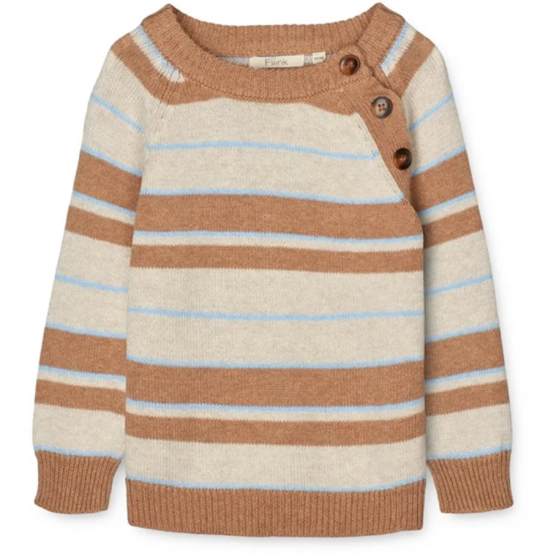 PulloversharpFliink Tigers Eye Multi Stripe Bon Pullover