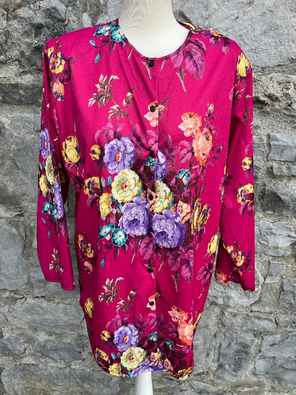 TunicTopOnyxPink floral tunic uk 12-14