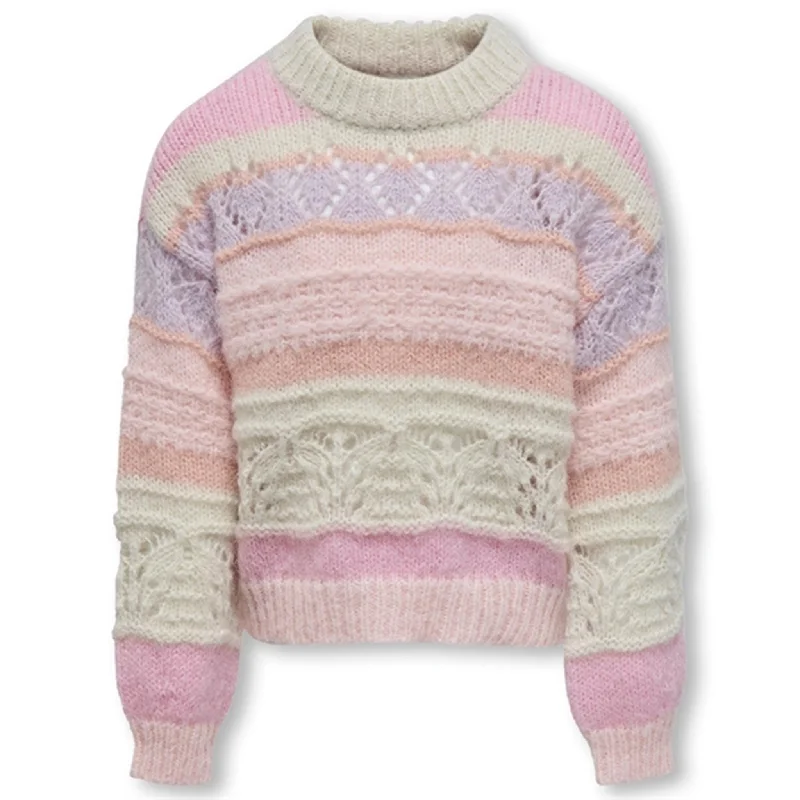 PulloverpeakKids ONLY Lavender Fog Gadina Life Pullover Knit