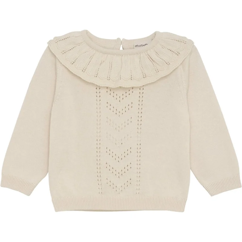 PullovervneckMinymo Eggnog Pullover Strik