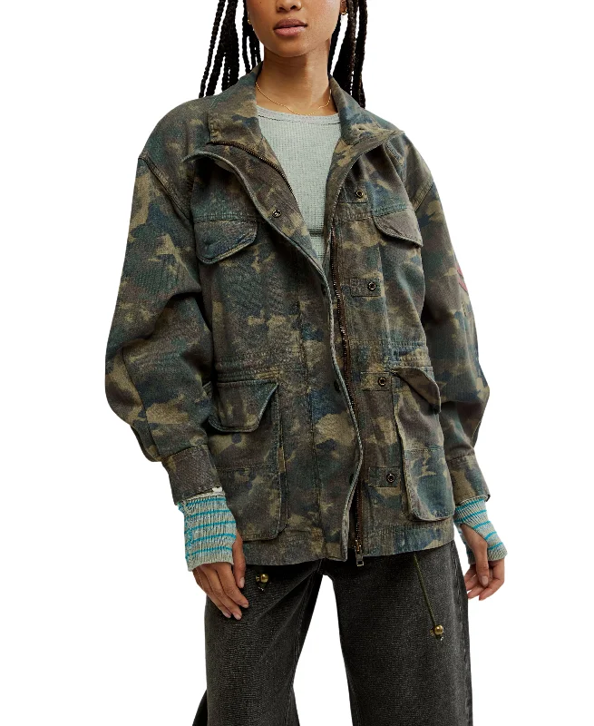 We The Free Arya Utility Camo JacketBand Merch Jackets