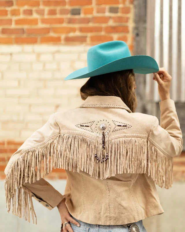 SCULLY SHORT FRINGE CONCHO BEADS JACKETTravel Jackets