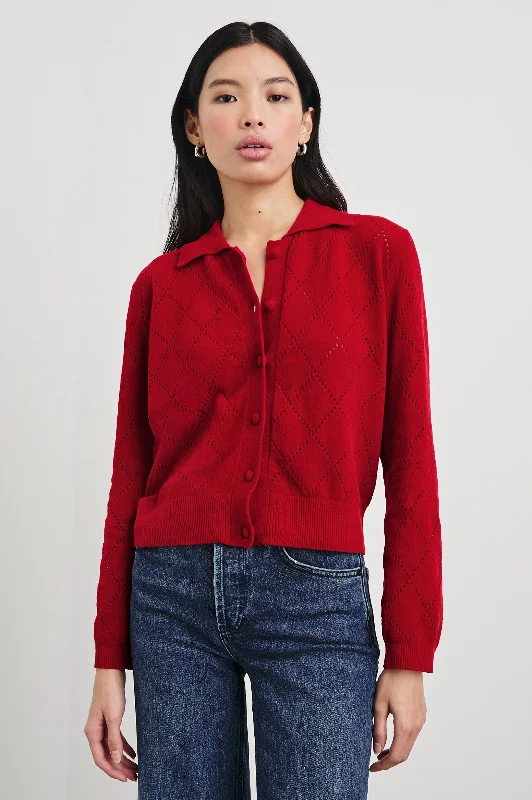 SIMONE TOP - REDBranded Knit Tops