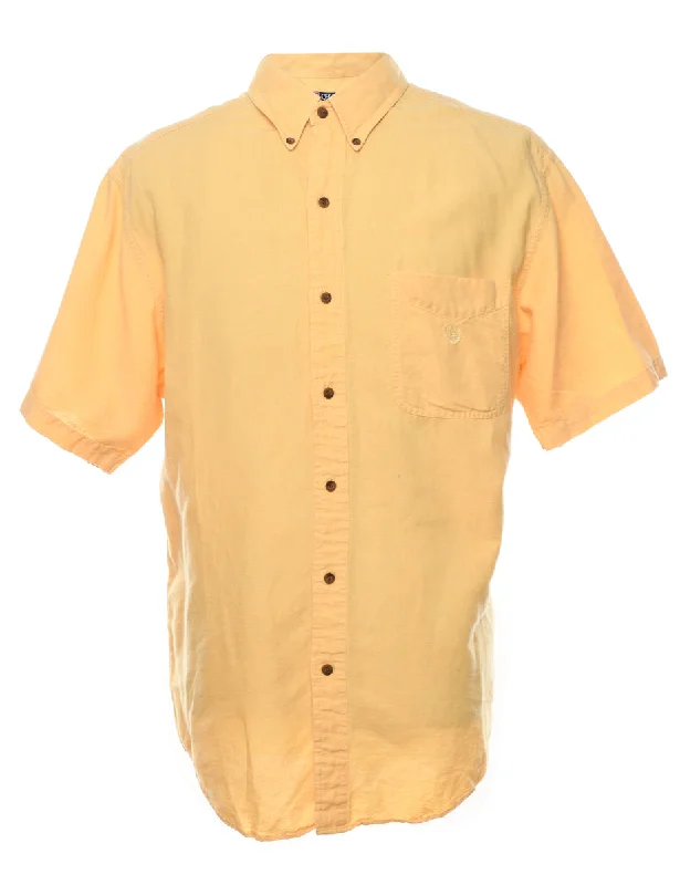 Chaps Yellow Smart Shirt - LCasual Shirts