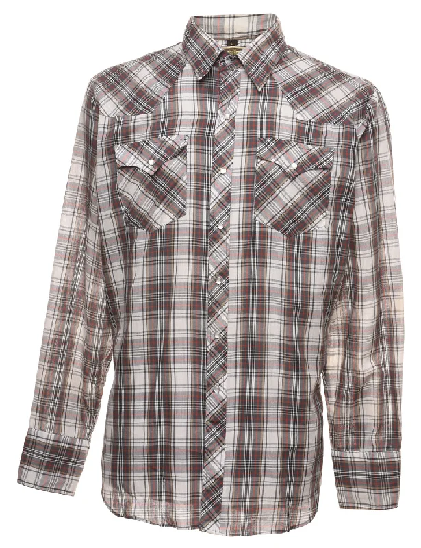 Checked Western Shirt - LFitted Shirts