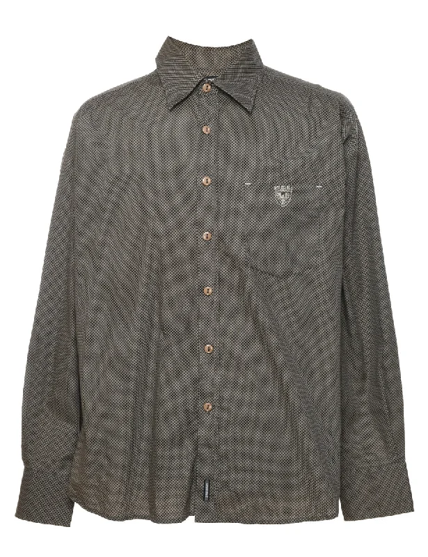 Classic Patterned Smart Shirt - LLongline Shirts