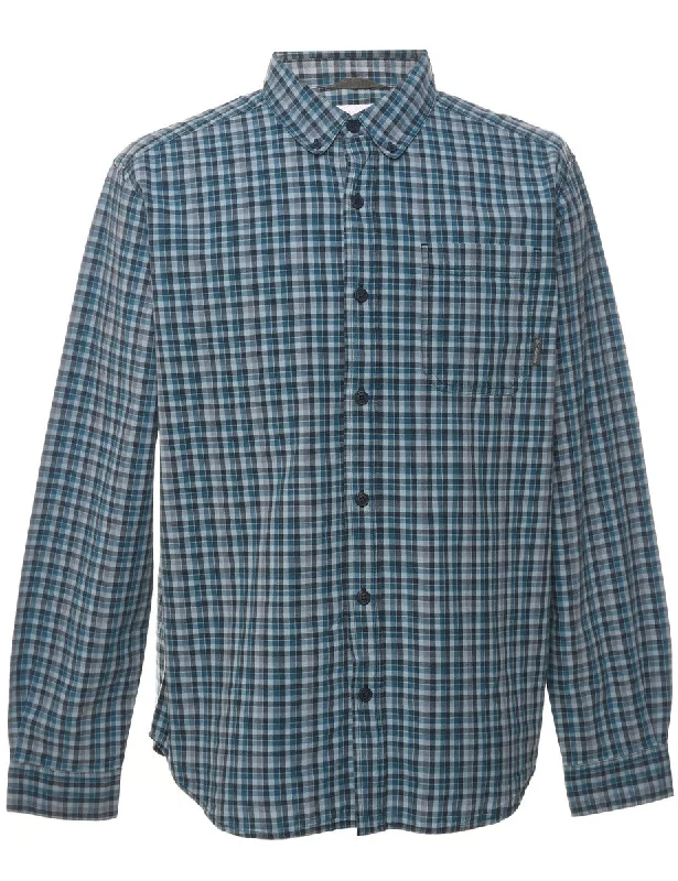 Columbia Checked Navy & Dark Grey Shirt - LLimited Edition Shirts