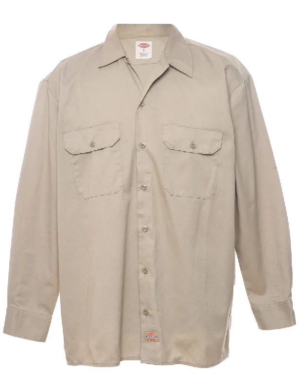 Dickies Beige Workwear Shirt - LHunting Shirts