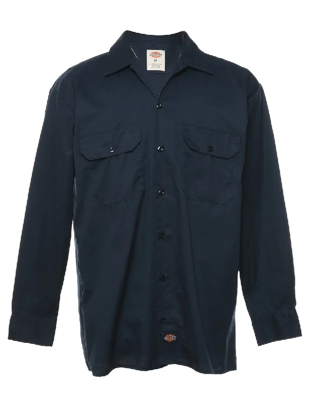 Dickies Navy Classic Shirt - MLace-Up Shirts