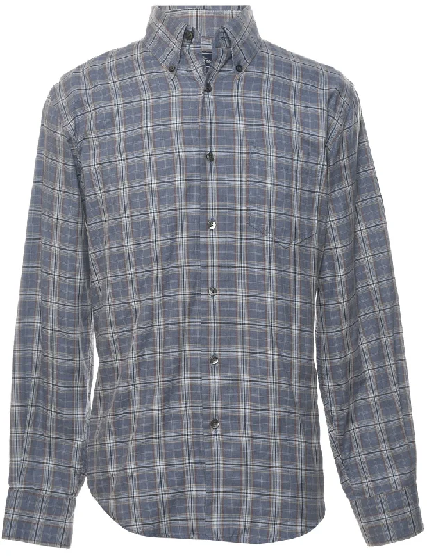 Dockers Grey Flannel Checked Shirt - SRayon Shirts