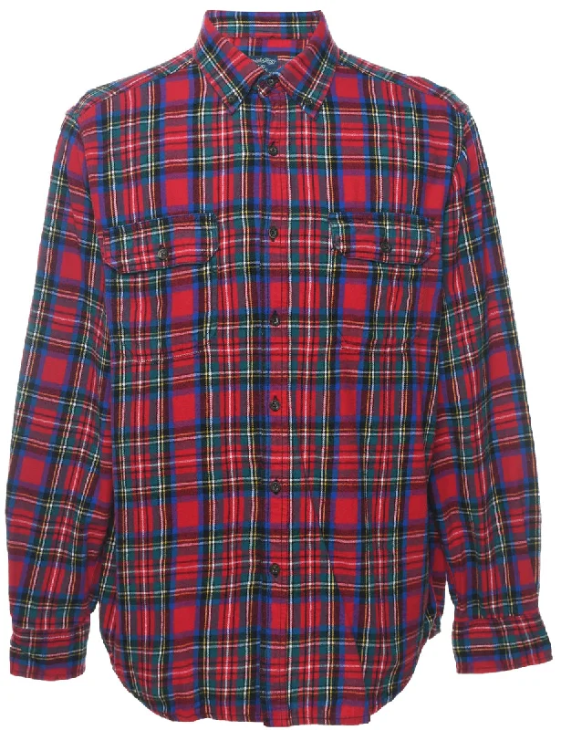 Faded Glory Multi-Colour Flannel Checked Shirt - LRayon Shirts