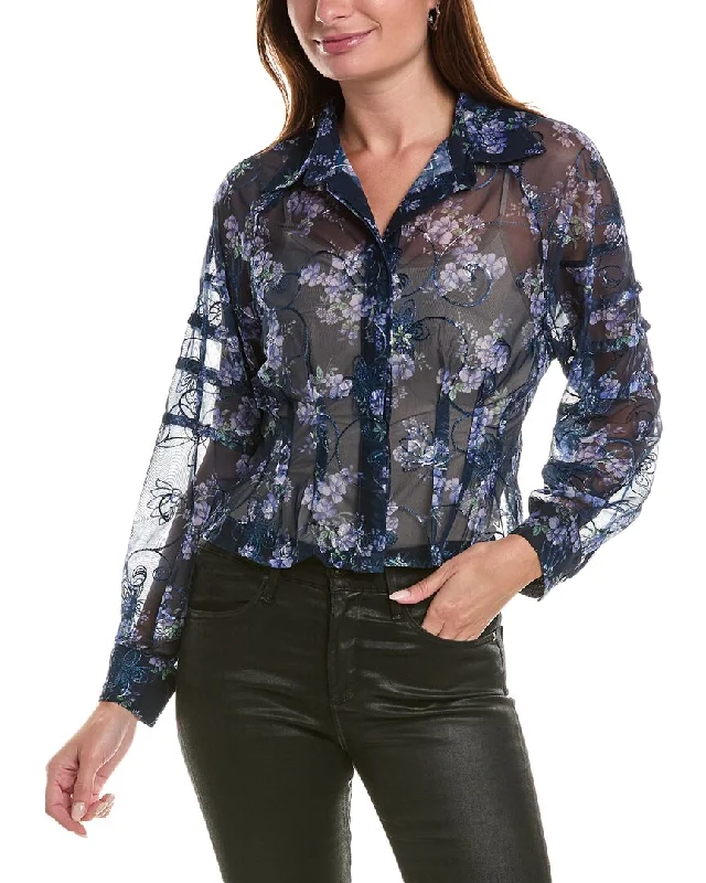 Gracia Floral ShirtBeaded Shirts