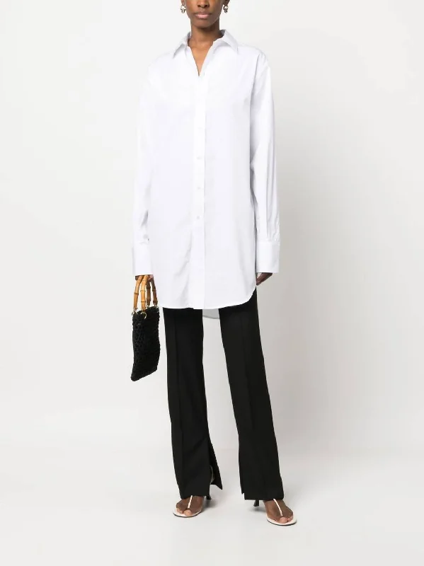 Marcella Long Shirt In WhiteCycling Shirts