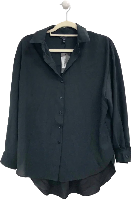 New Look Black Collared Long Sleeve Shirt UK 8Limited Edition Shirts