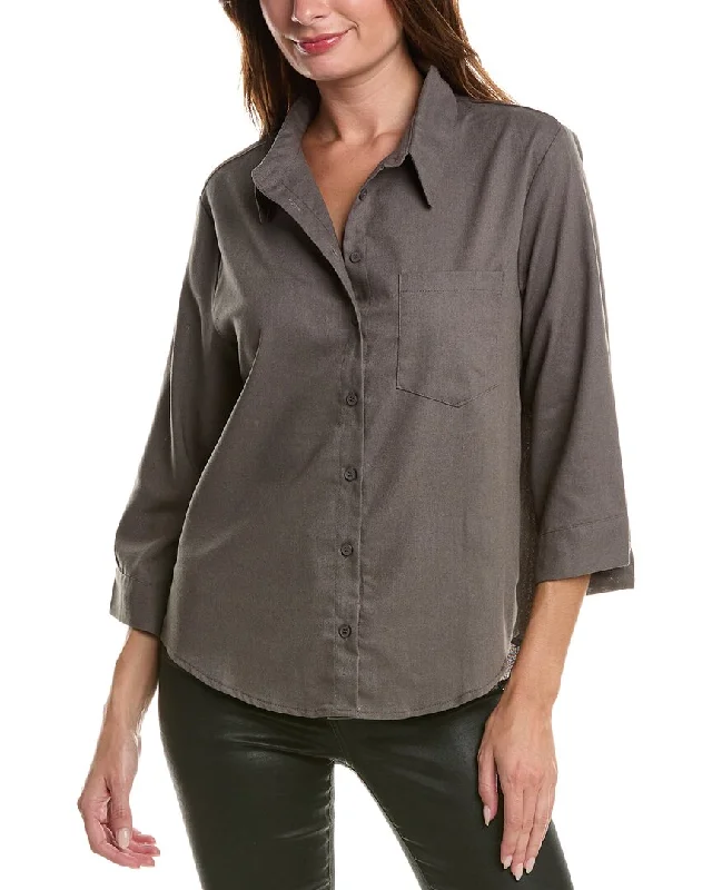 REVERIEE Linen-Blend ShirtHigh-Fashion Shirts