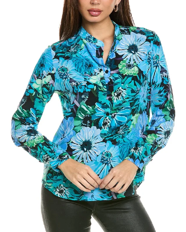 Stella McCartney Flower Print Silk ShirtPlush Shirts