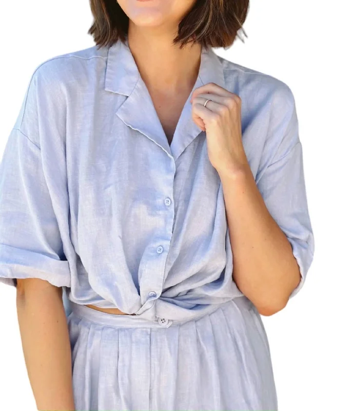 Tula Shirt In Vinca BluePunk Shirts