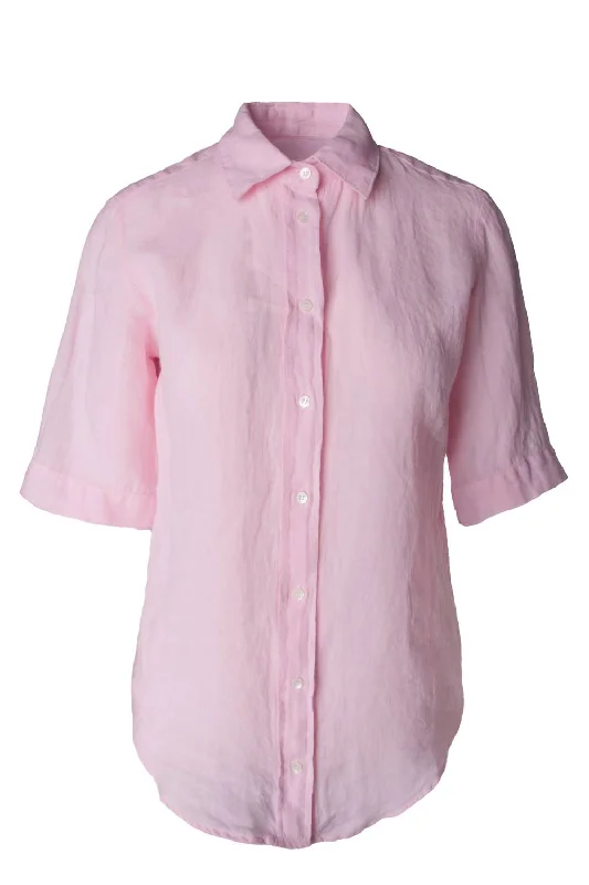 Women's Caryl Woven Button Down Shirt In CandyStriped Shirts