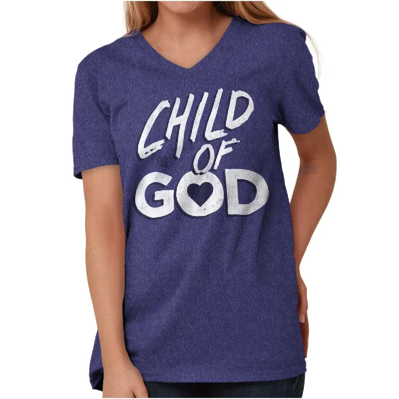 Child Of God V-Neck T ShirtVelvet T-Shirts