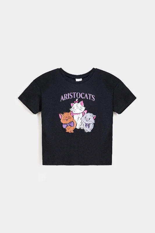 Relaxed Fit Aristo Cats Graphic T-ShirtButton-Up T-Shirts