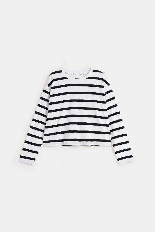 Cropped Striped T-shirtGlitter T-Shirts