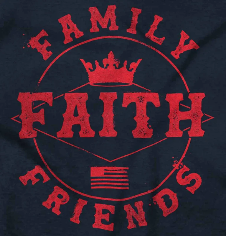 Faith Family Friends Junior Fit V-Neck T ShirtMesh T-Shirts