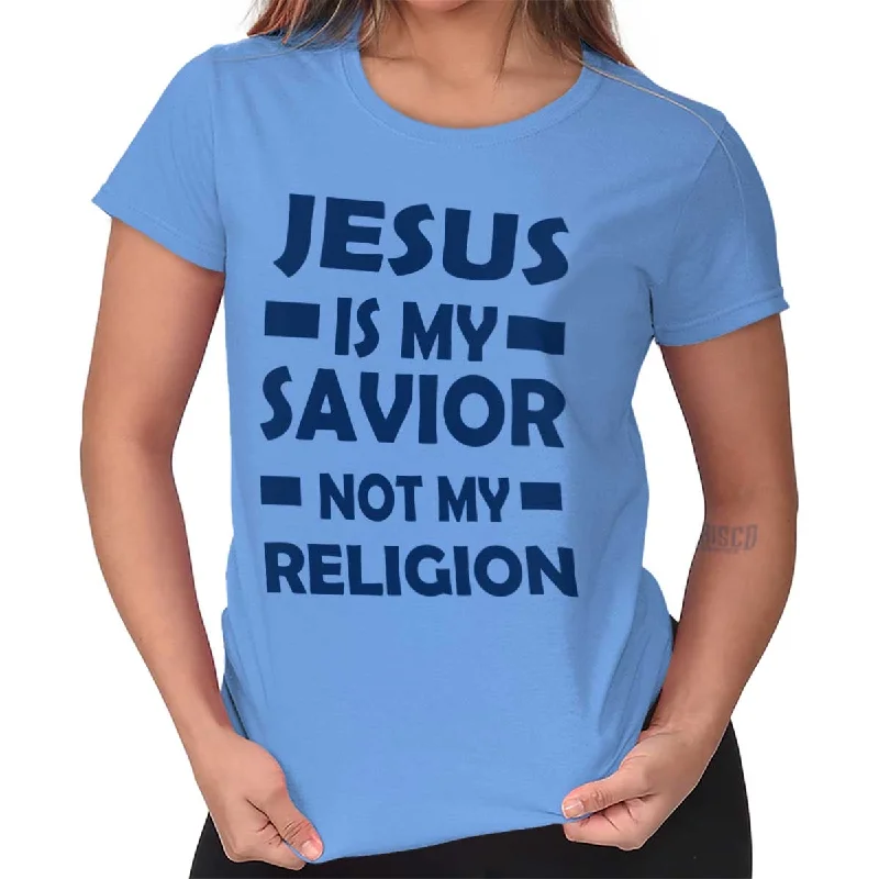 Jesus is my Savior Ladies T ShirtPlush T-Shirts