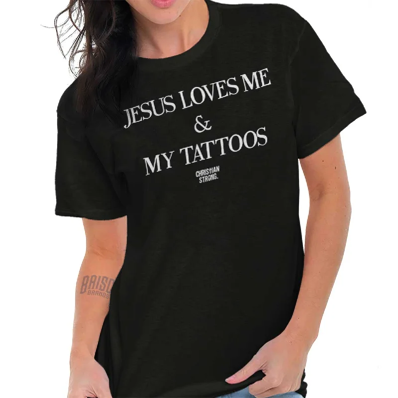 Jesus Loves My Tattoo T ShirtSleep T-Shirts