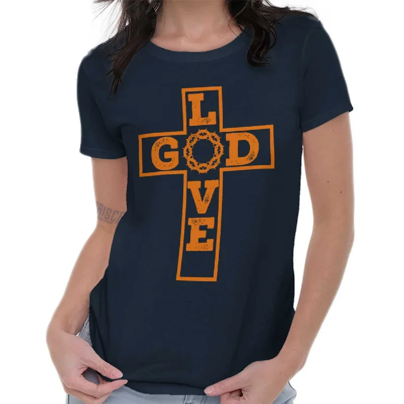 Love God Ladies T ShirtAthletic T-Shirts