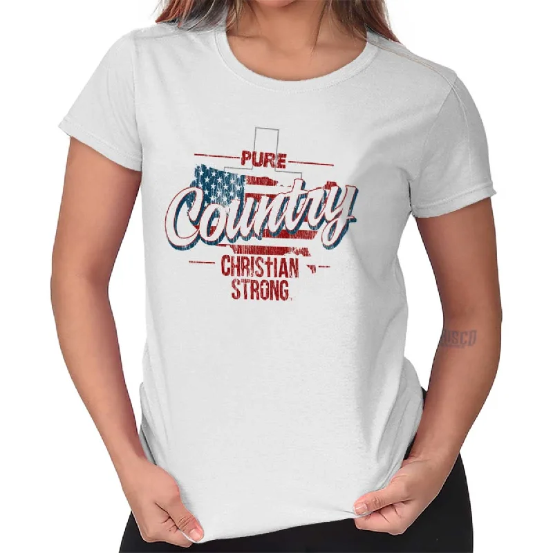 Pure Country Ladies T ShirtFitted T-Shirts