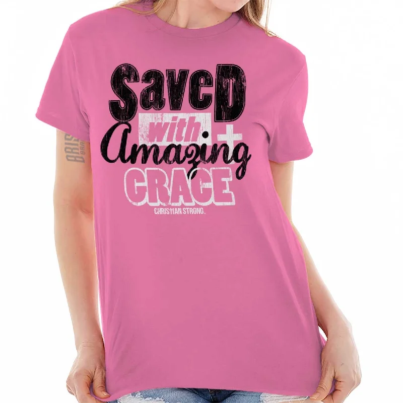 Saved With Amazing G T ShirtMetallic T-Shirts