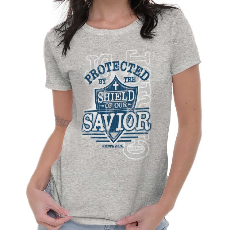 Shield of our Savior Ladies T ShirtFrench Terry T-Shirts